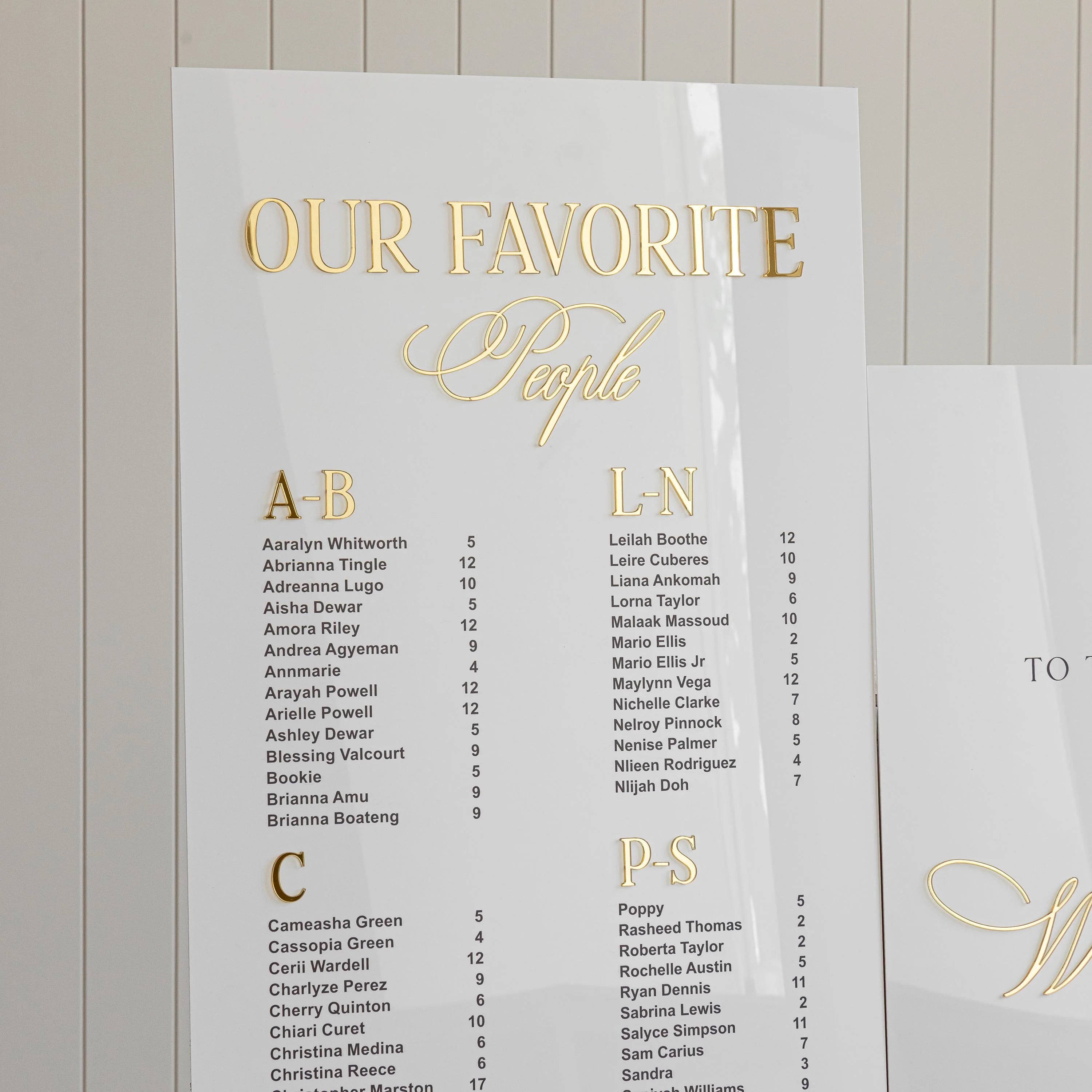 Frosted Acrylic Wildflower Wedding Menu Cards