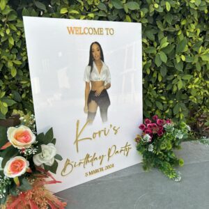 Wedding Welcome Sign with Picture, Welcome Sign Wedding, Wedding Picture Sign, Acrylic Photo Wedding Welcome Sign, Photo Wedding Sign